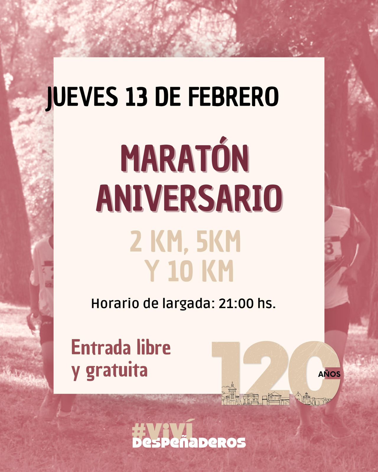 Imagen del evento Maratón Aniversario Despeñaderos Gratuita
