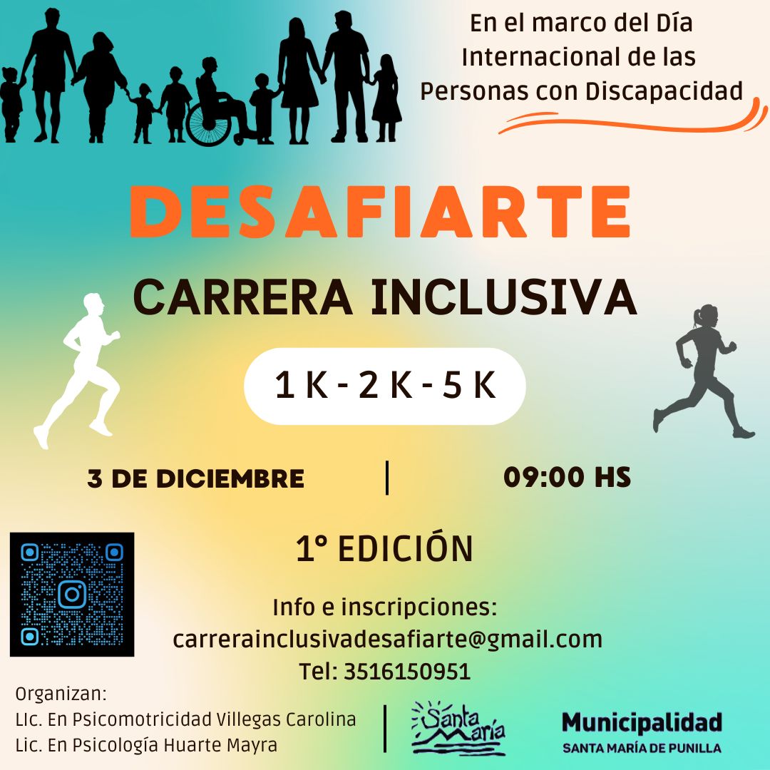 Imagen del evento DESAFIARTE CARRERA INCLUSIVA