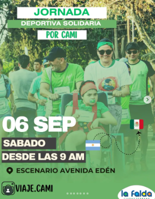 Imagen del evento Jornada Deportiva Solidaria POR CAMI (Carrera Participativa)