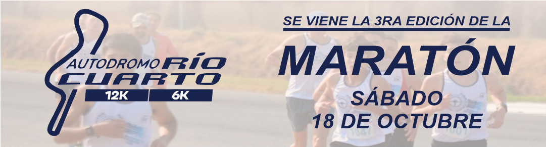 Imagen del evento 3° Edición Maratón Autodromo Río Cuarto