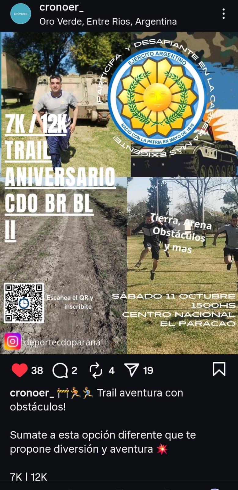 Imagen del evento Trail aventura con obstáculos