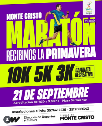 Imagen del evento Monte Cristo Maratón Recibimos la Primavera