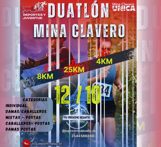 Imagen del evento Duatlón Mina Clavero