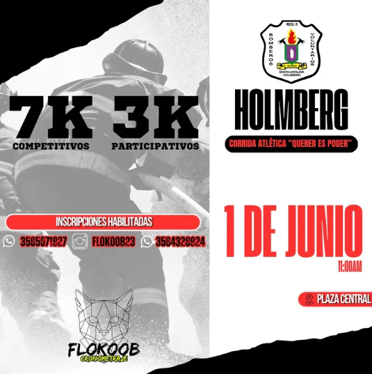 Imagen del evento Holmberg Corrida Atlética "Querer es poder"