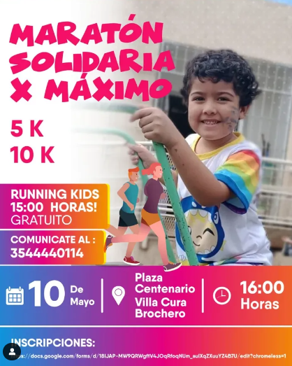 Imagen del evento Maratón Solidaria x Máximo